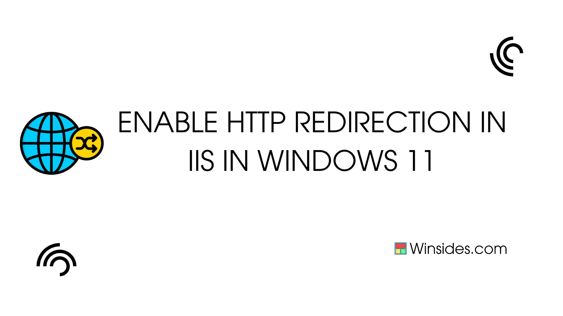 HTTP Redirection Service in IIS, Windows 11