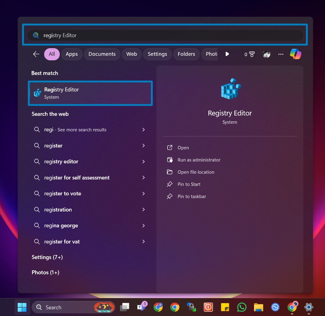 Registry Editor