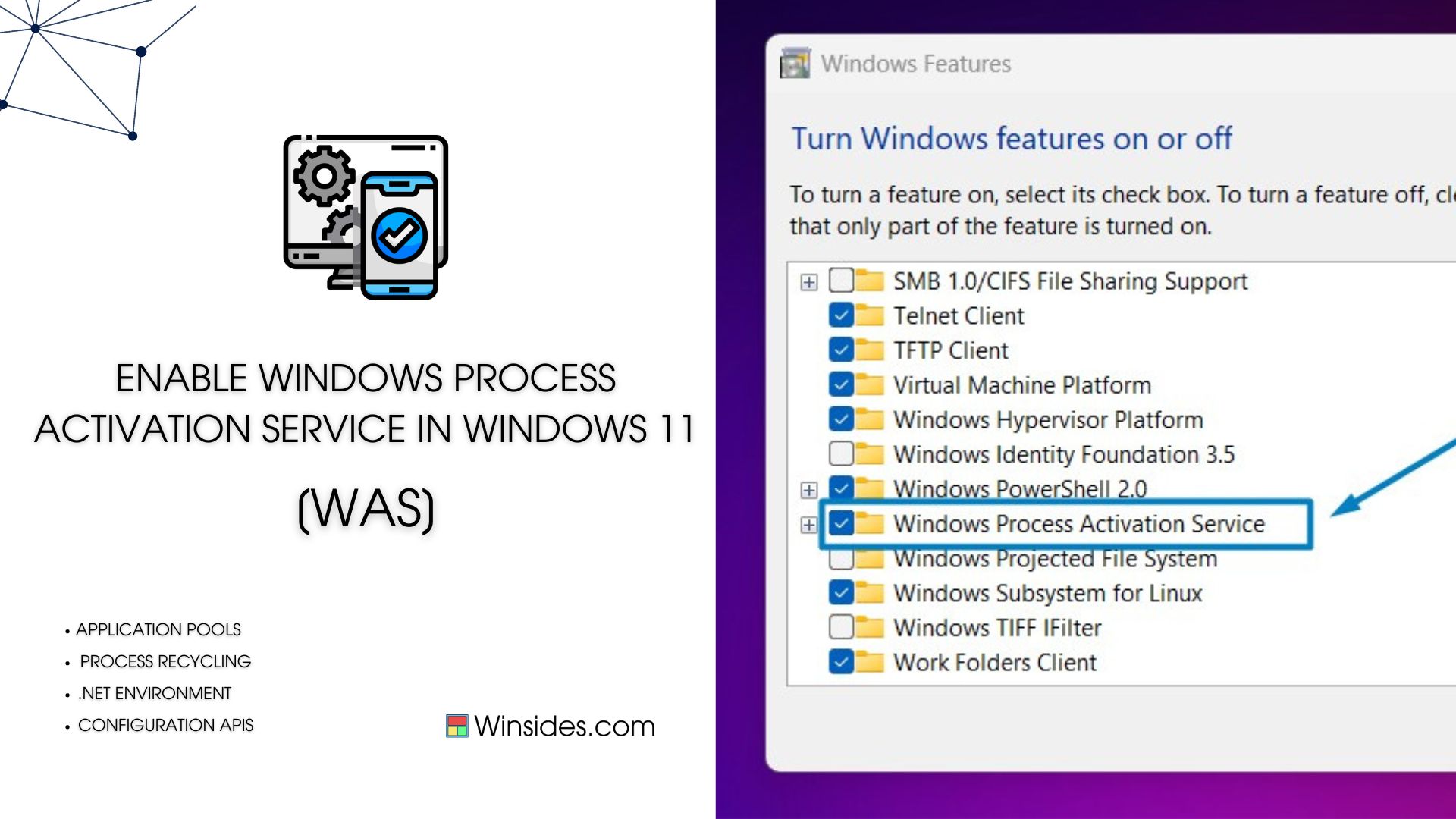 Enable WAS in Windows 11