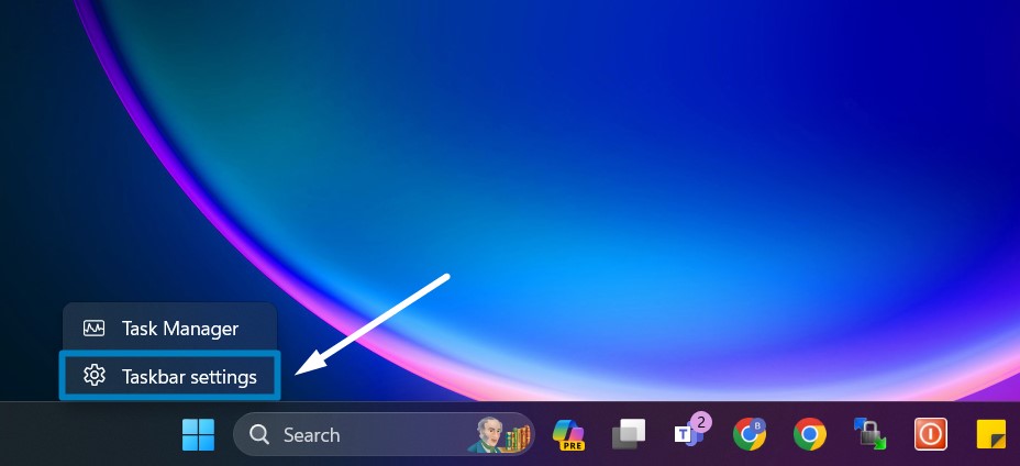 How to Enable Microsoft Copilot in Windows 11? 1 Task Bar Settings
