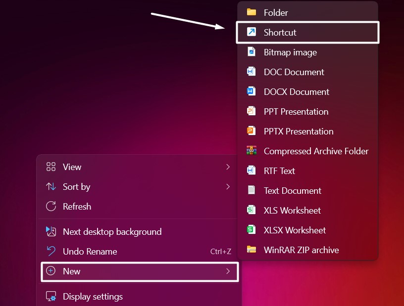 Create Component Services Management Shortcut in Windows 11 1 Create New Shortcut