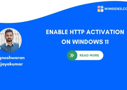 ENABLE HTTP ACTIVATION ON WINDOWS 11