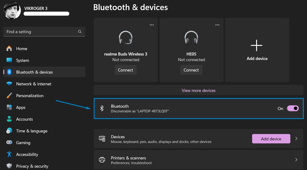 Use Smartphone Camera as Webcam for Apps in Windows 11 2 Enable Bluetooth