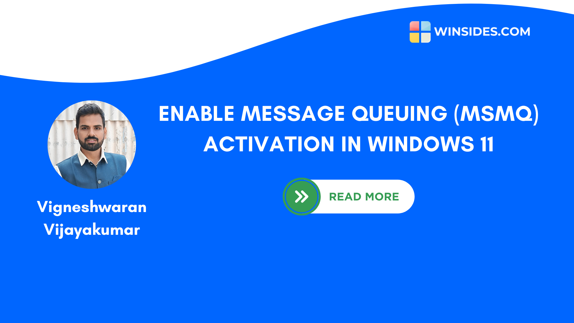 Enable Message Queuing (MSMQ) Activation in Windows 11