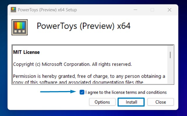 Download and Install Microsoft Powertoys for Windows 11 3 Install Microsoft Powertoys