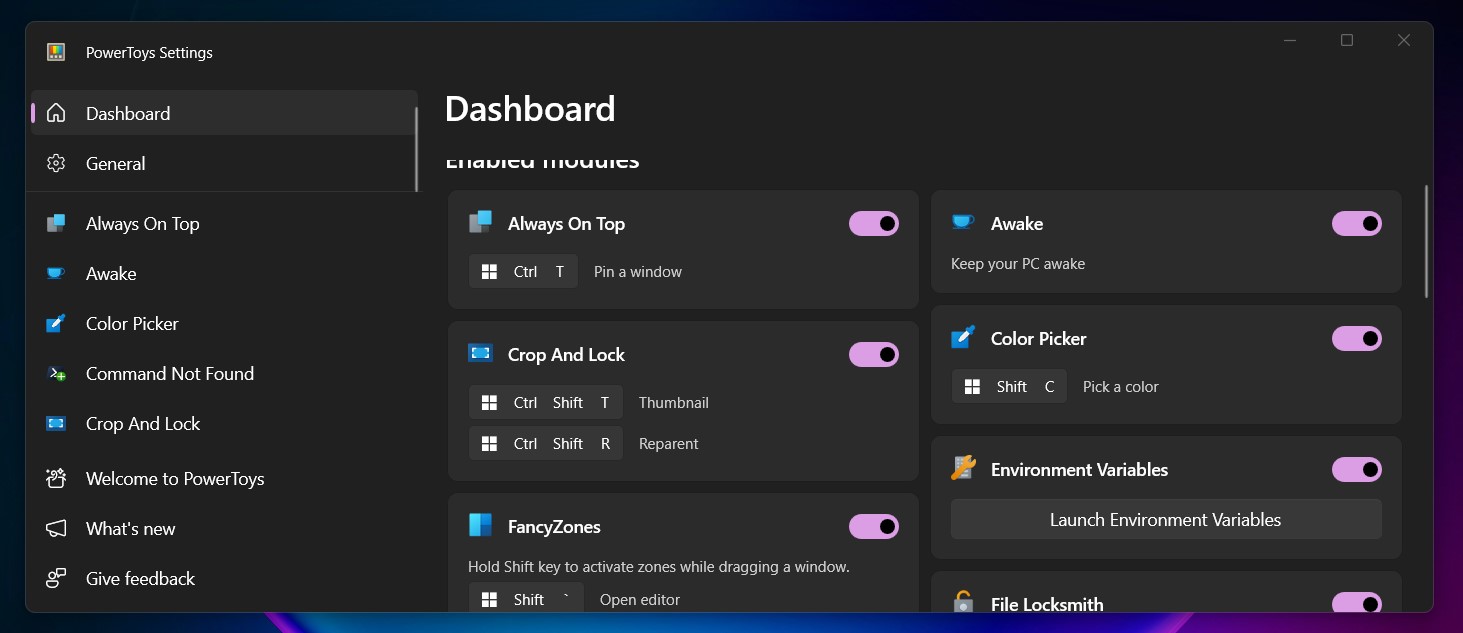 Download and Install Microsoft Powertoys for Windows 11 6 Powertoys in Windows 11