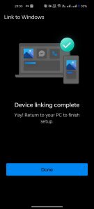 Use Smartphone Camera as Webcam for Apps in Windows 11 9 Return to your PC to finish Setup