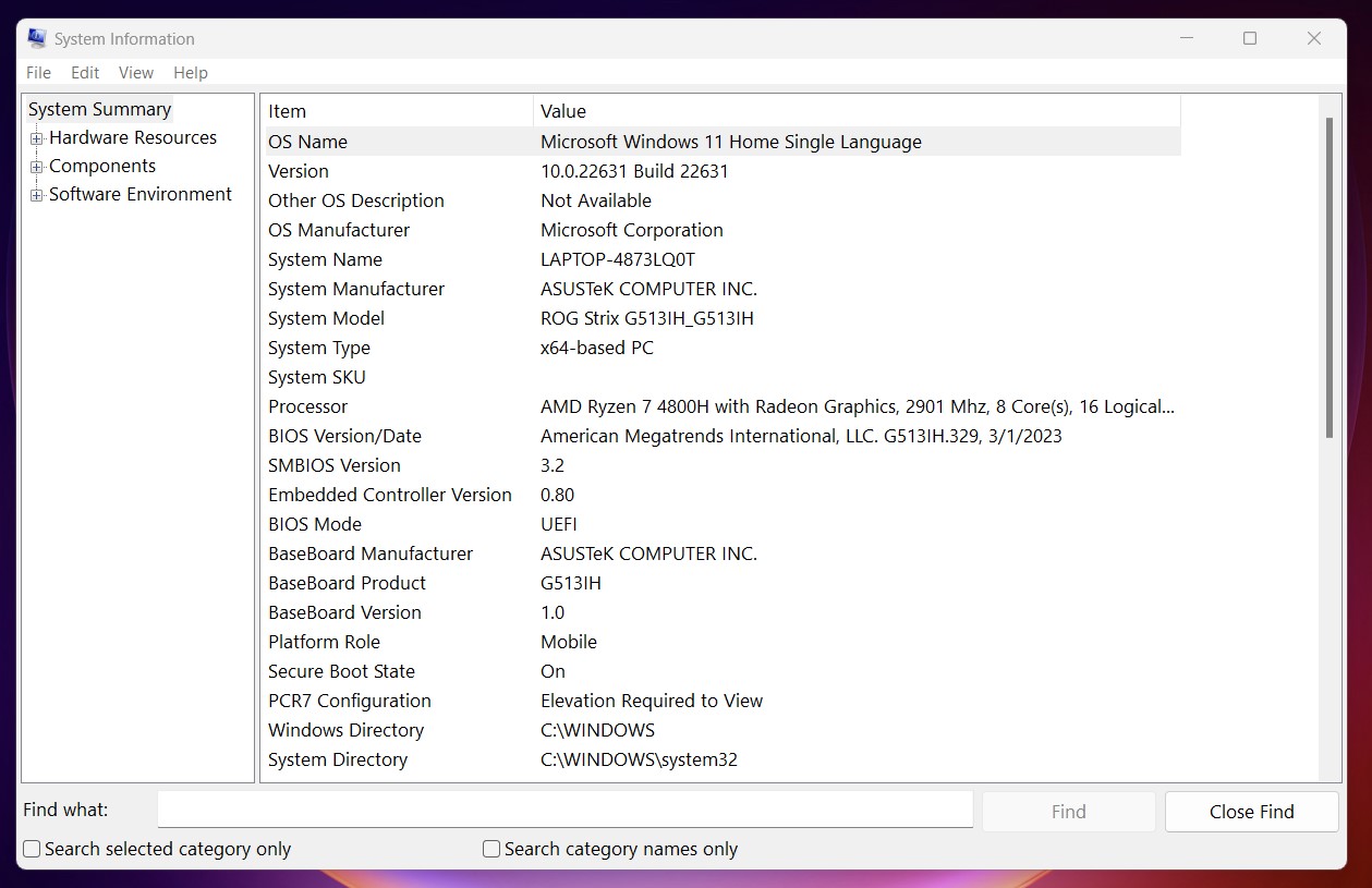 System Information System Information