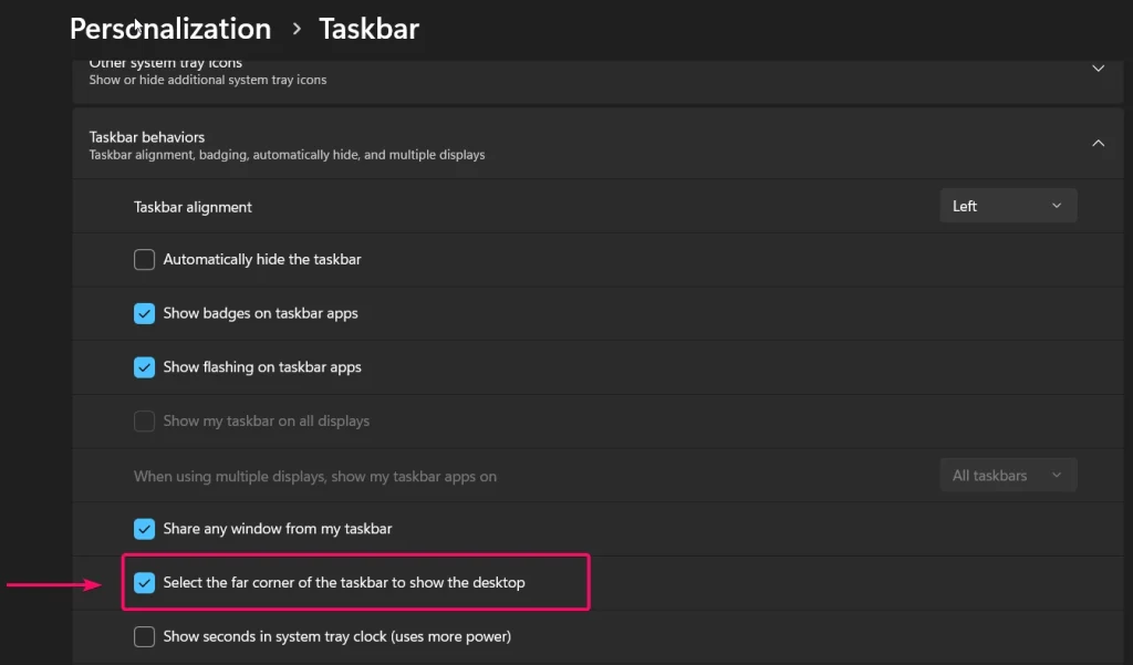 Taskbar Behaviors Taskbar Behaviors