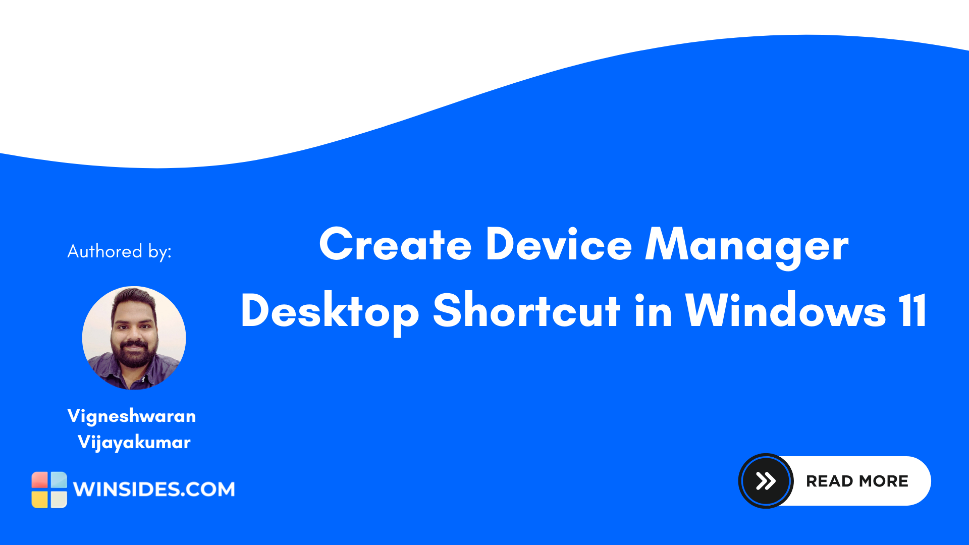 Create Device Manager Desktop Shortcut in Windows 11