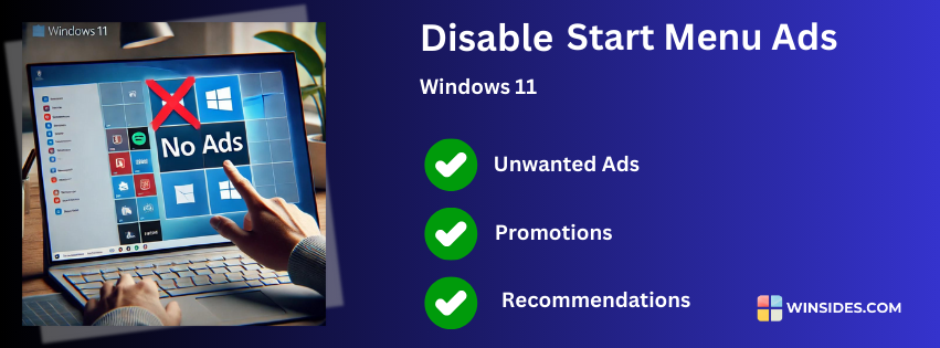Disable Ads in Start Menu