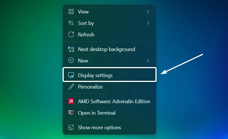 Display Settings Display Settings