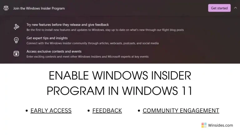 How to Enable Windows Insider Program in Windows 11?