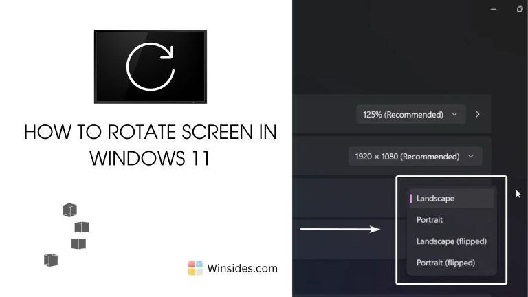 How to Rotate Screen on Windows 11 PC?