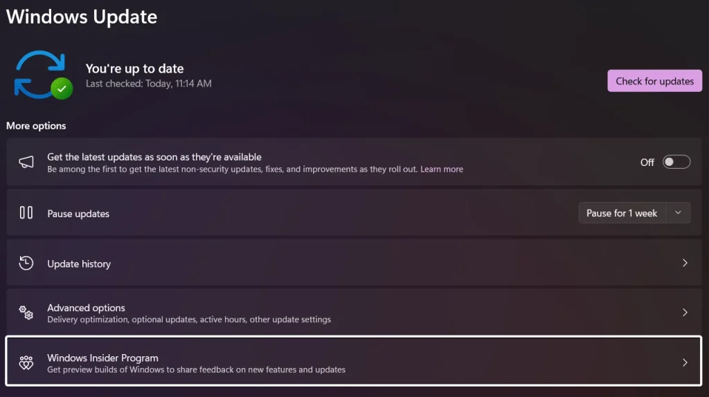 Windows Insider Program Windows Insider Program