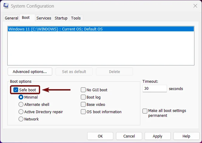 How to Enable Safe Boot in Windows 11? 4 Enable Safe boot