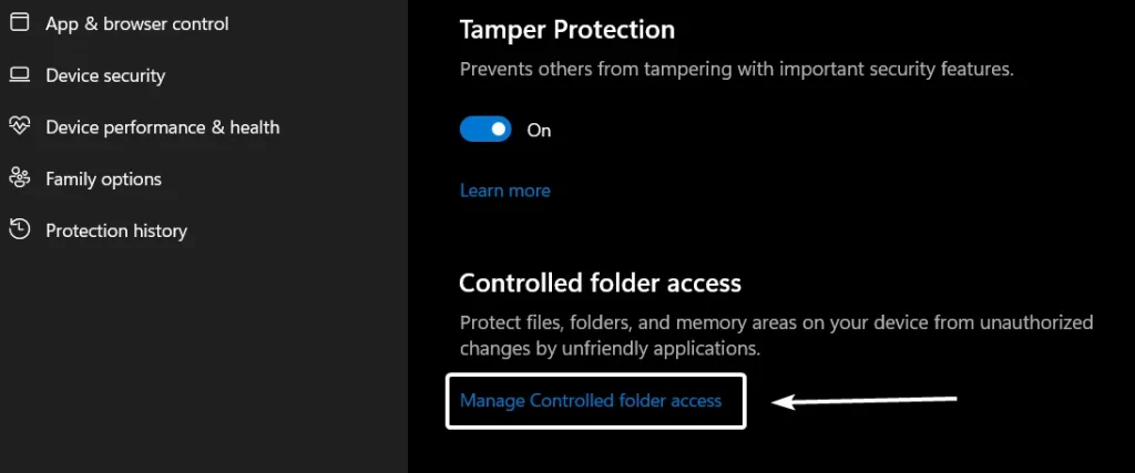 Manage Controlled Folder Access Manage Controlled Folder Access
