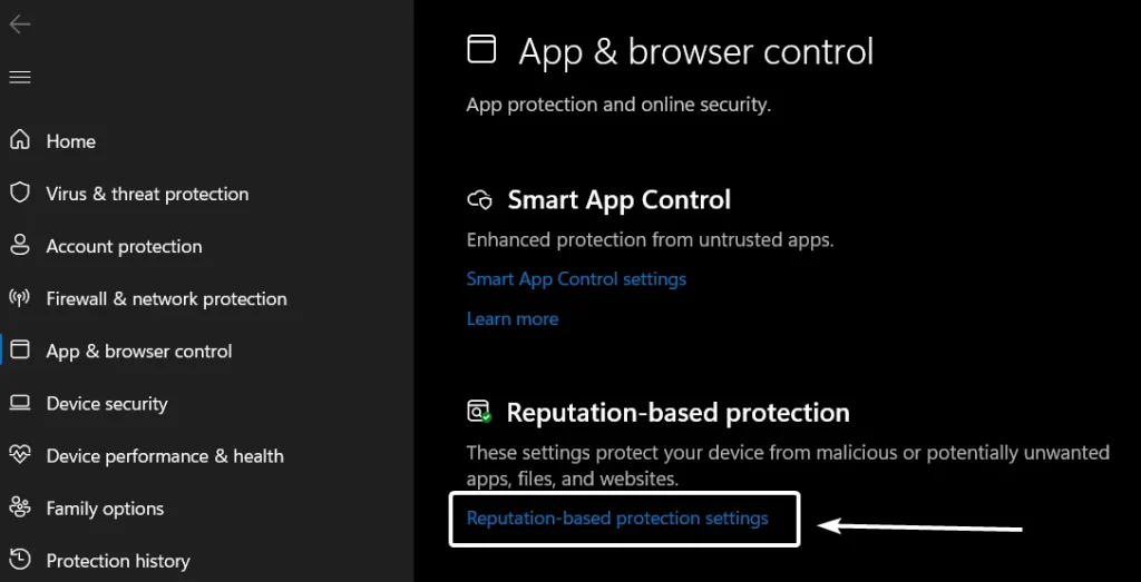 Enable SmartScreen for Microsoft Edge Browser in Windows 11 4 Reputation based Protection Settings