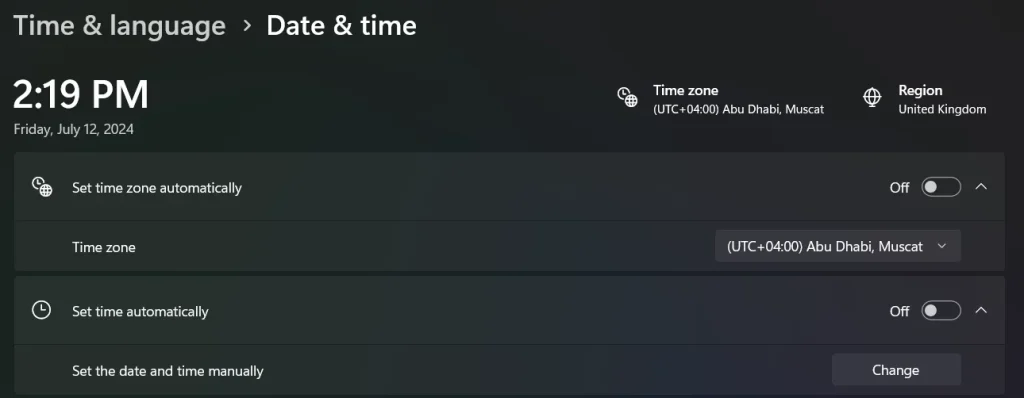 Set Time zone Automatically Greyed out in Windows 11 - Fix 9 Set time zone automatically is not greyed out