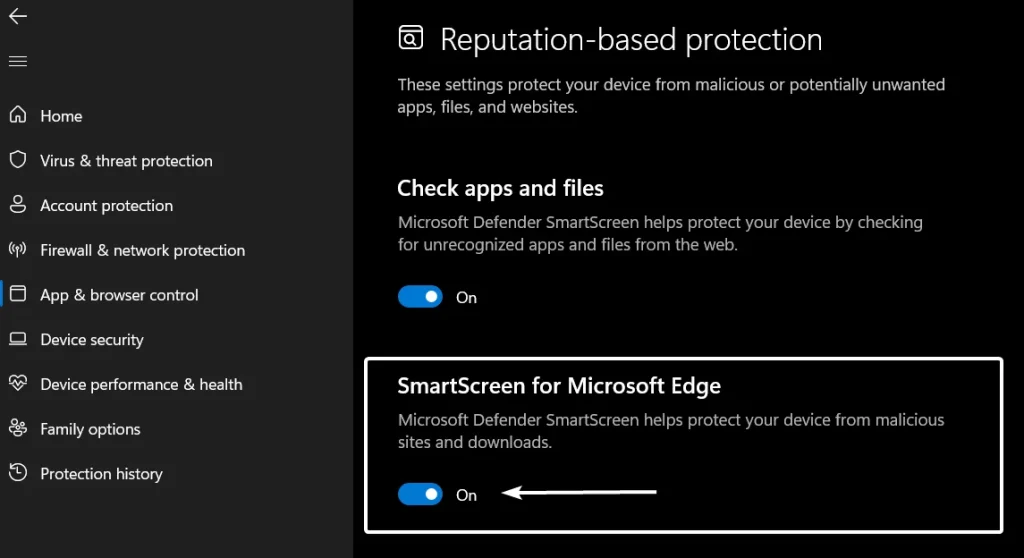 Enable SmartScreen for Microsoft Edge Browser in Windows 11 5 Turn on SmartScreen for Edge Browser