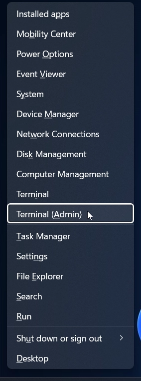 Terminal Admin Terminal Admin