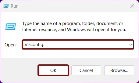 How to Enable Safe Boot in Windows 11? 2 msconfig