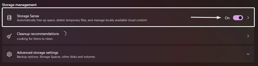 How to Turn on Storage Sense in Windows 11? 4 Enable Storage Sense in Windows 11