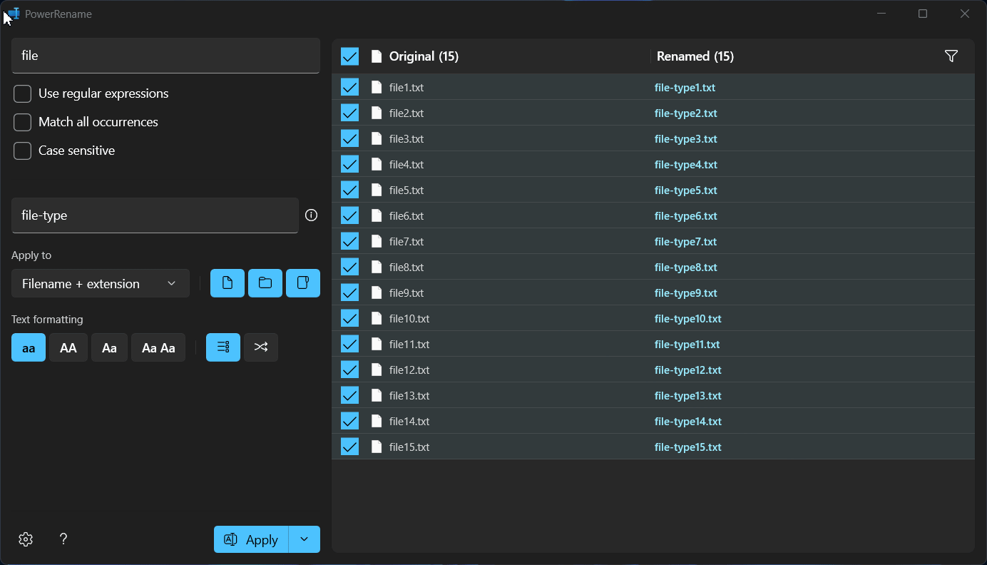 Bulk Files Renamed Instantly using PowerRename Bulk Files Renamed Instantly using PowerRename