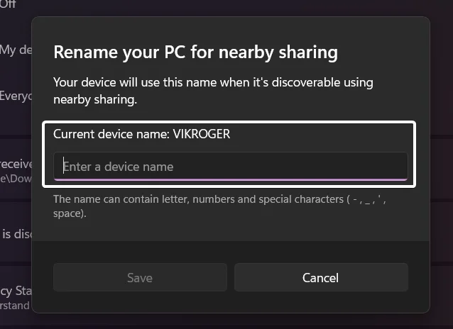 Rename your device Rename your device