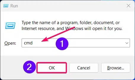 Opening Command Prompt using Run Window Opening Command Prompt using Run Window