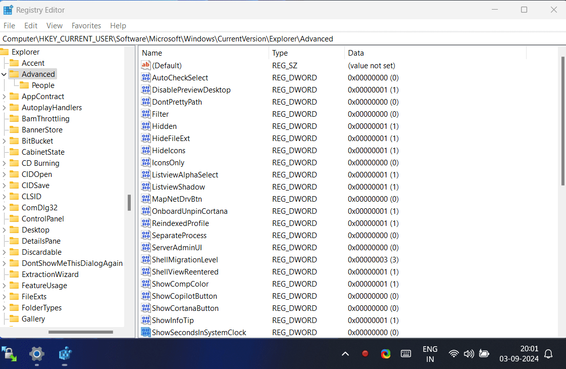 Modifying Registry File DWORD 32-bit Value to 1 displays seconds in system tray clock. Modifying Registry File DWORD 32-bit Value to 1 displays seconds in system tray clock.