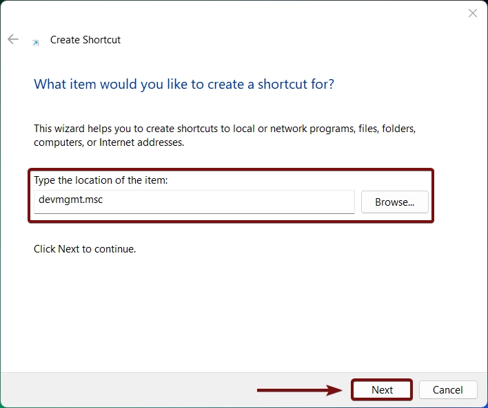 Type the location of the item Type the location of the item