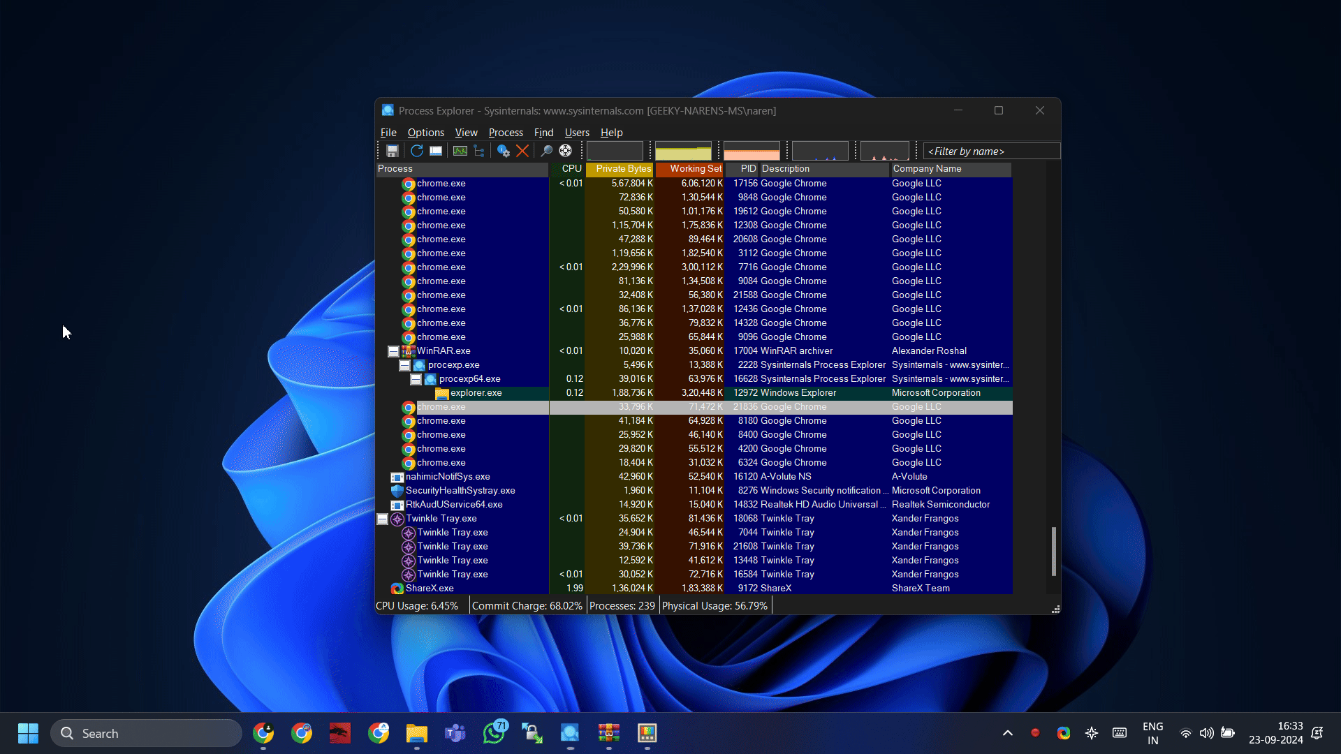 Restarting File Explorer using Process Explorer from sysinternals Restarting File Explorer using Process Explorer from sysinternals