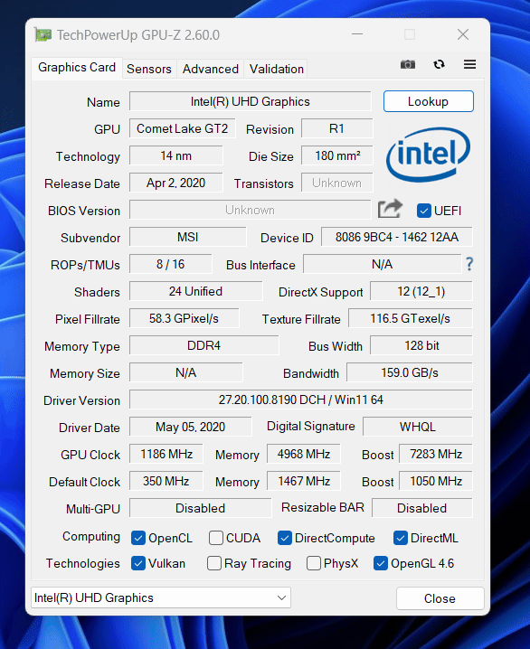 GPU-Z tool displays DirectX version GPU-Z tool displays DirectX version