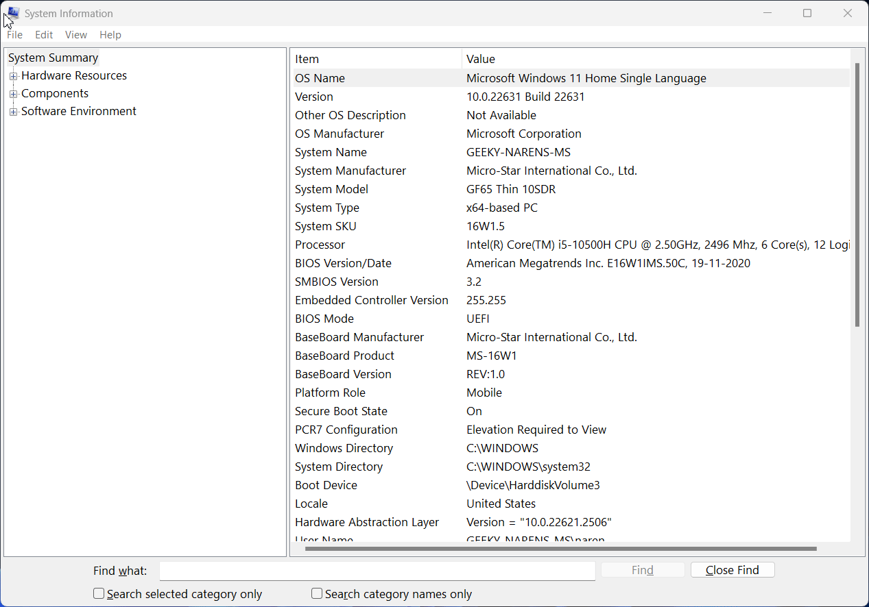 Display all system driver details in System Information Window Display all system driver details in System Information Window