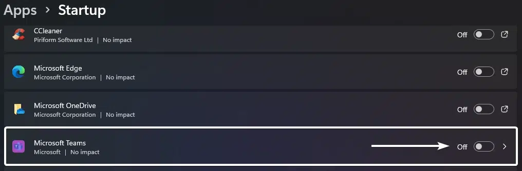 Disable Apps from opening during startup in Windows 11 Disable Apps from opening during startup in Windows 11