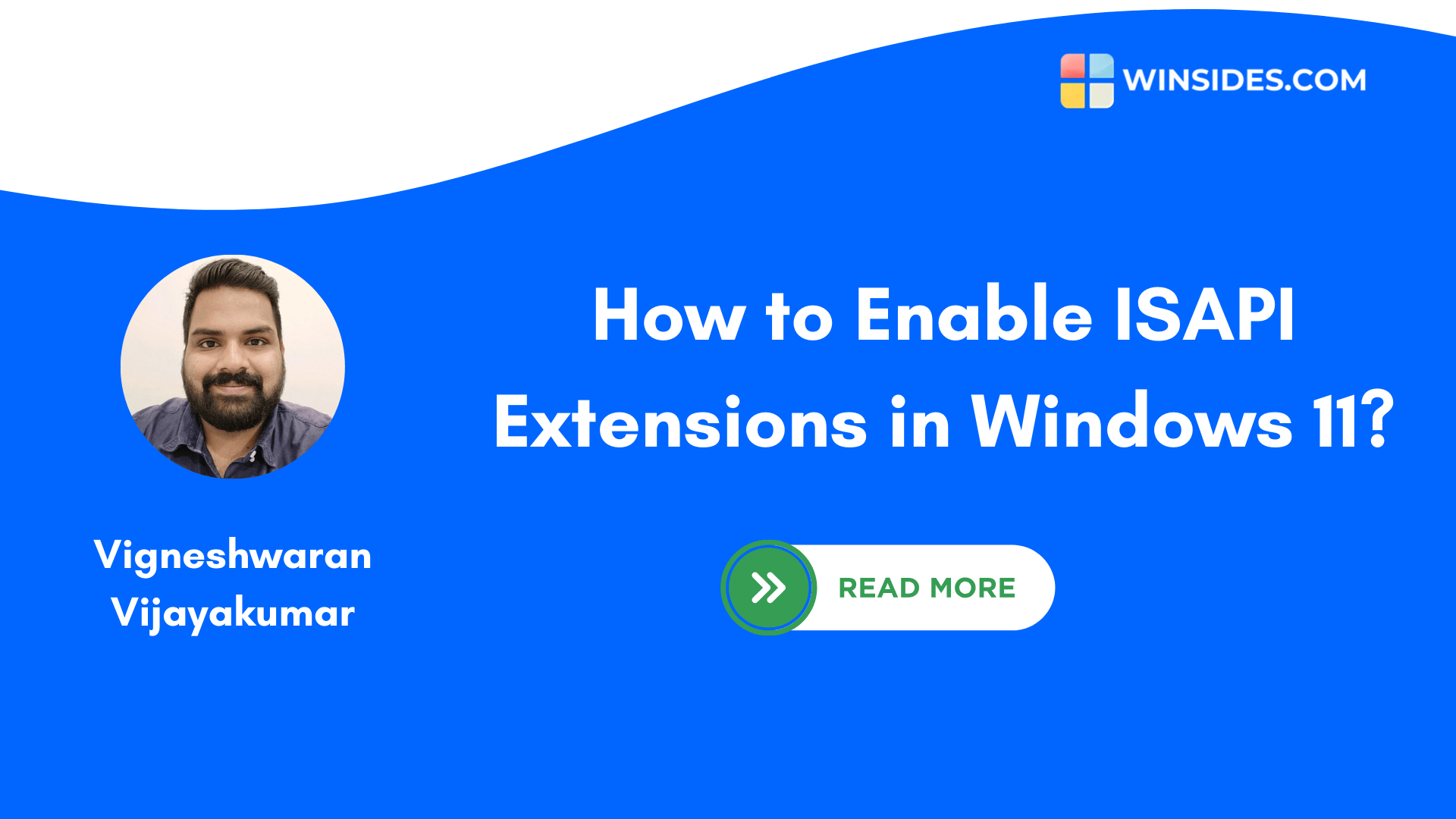 Enable ISAPI Extensions in Windows 11