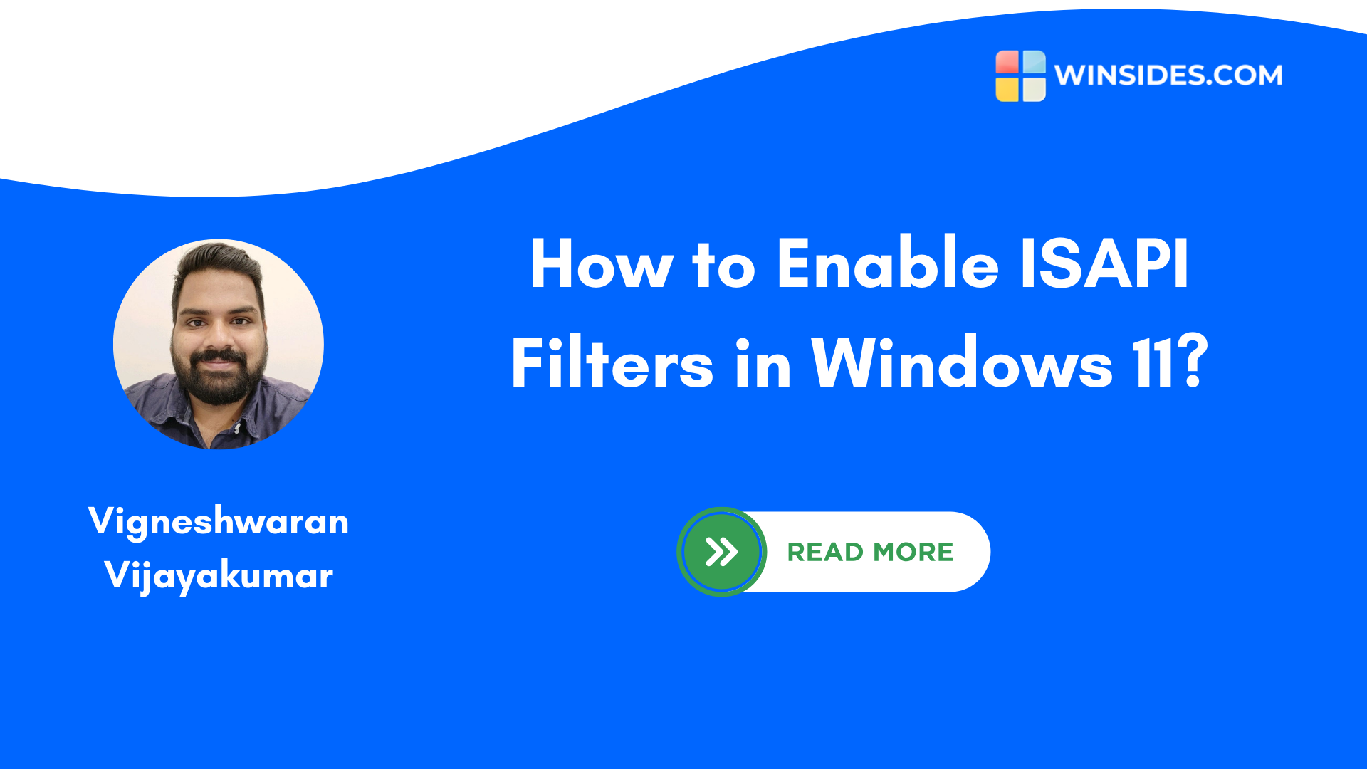 Enable ISAPI Filters in Windows 11