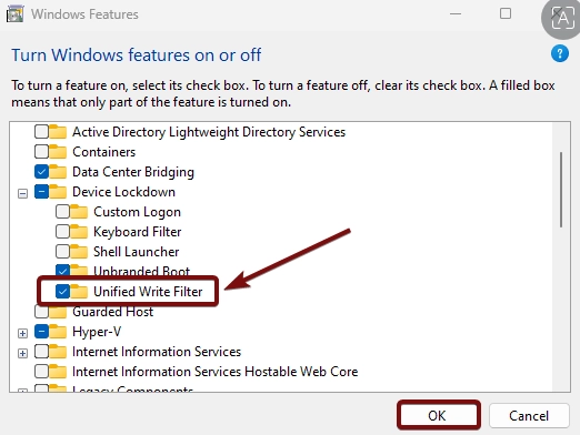 Enable Unified Write Filter in Windows 11 Enable UWF in Windows 11