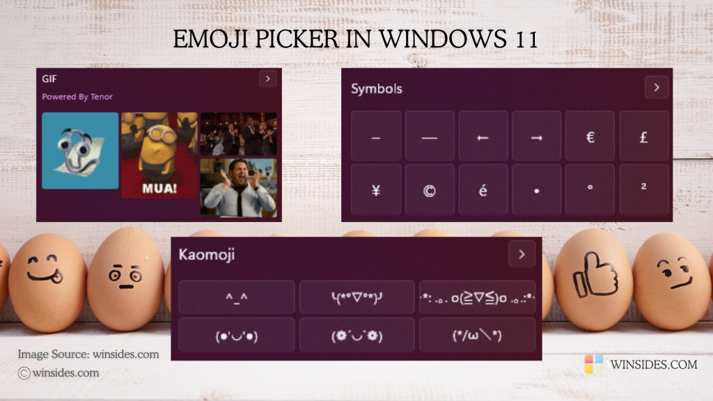 How to use Emoji Picker in Windows 11? 1 GIFs, Symbols, and Kaomojis in Windows 11