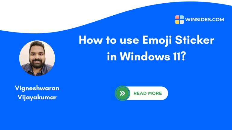 How to use Emoji Picker in Windows 11?