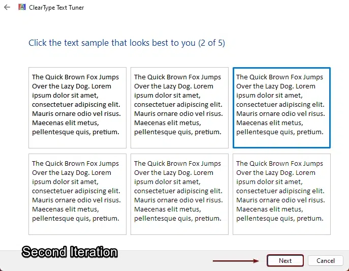 How to use ClearType Text in Windows 11? 2 Second iteration