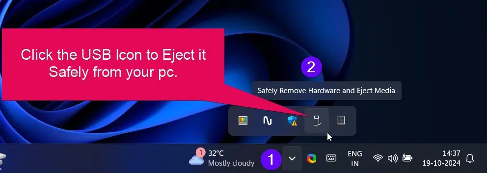 Eject from Show Hidden Items Eject from Show Hidden Items