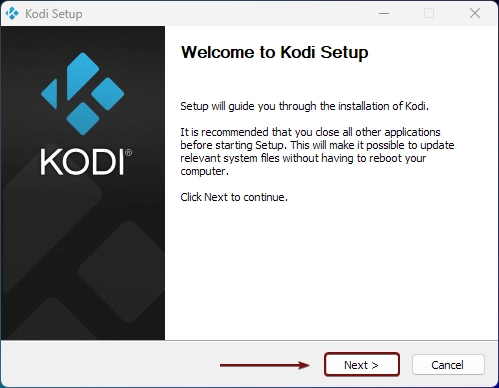 Welcome to Kodi Setup Welcome to Kodi Setup