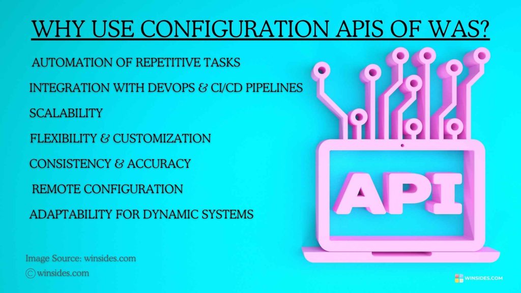 Why use Configuration APIs of WAS Why use Configuration APIs of WAS
