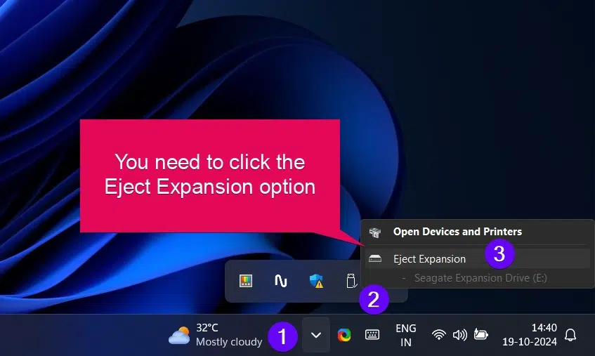 Safely Ejecting External Devices Safely Ejecting External Devices