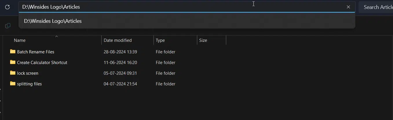 6 Best Ways: Show Folder Size in Windows 11 File Explorer! 4 Finding Directory Address from the File Explorer