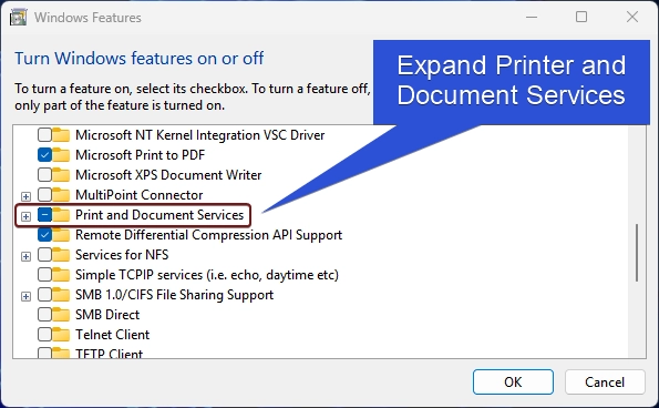 Expand Printer and Document Services Expand Printer and Document Services