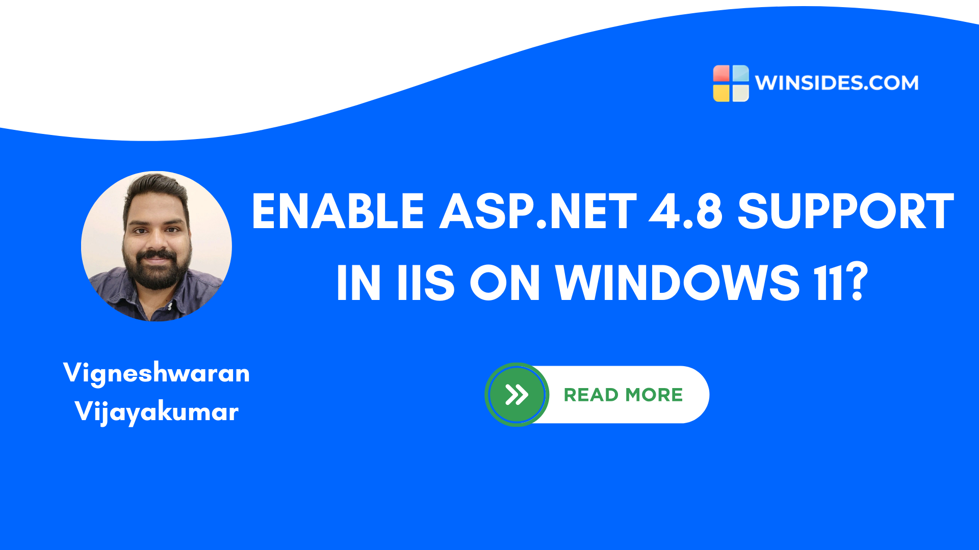 How to Enable ASP.NET 4.8 Support in IIS on Windows 11