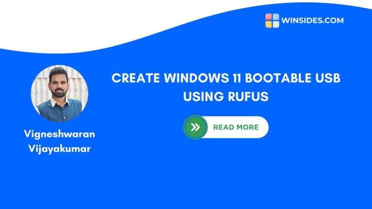 How to create Windows 11 Bootable USB using Rufus?